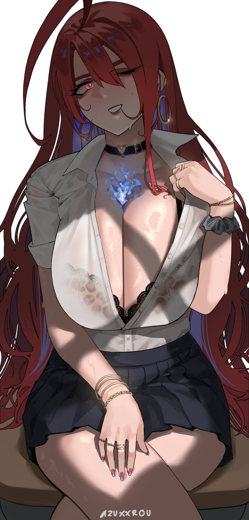 elizabeth rose bloodflame (hololive and 1 more) drawn by azisugito