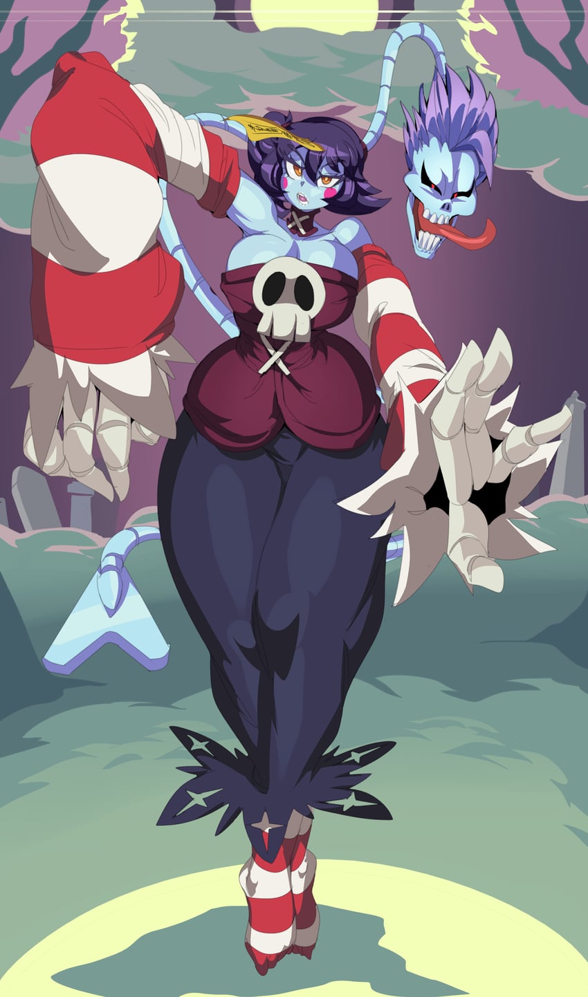 hsien-ko, squigly, leviathan, and lord raptor (darkstalkers and 1 more) drawn by captain_kirb