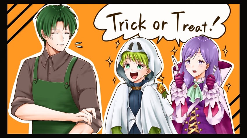 ilyana, oscar, and rolf (fire emblem and 2 more) drawn by aplche