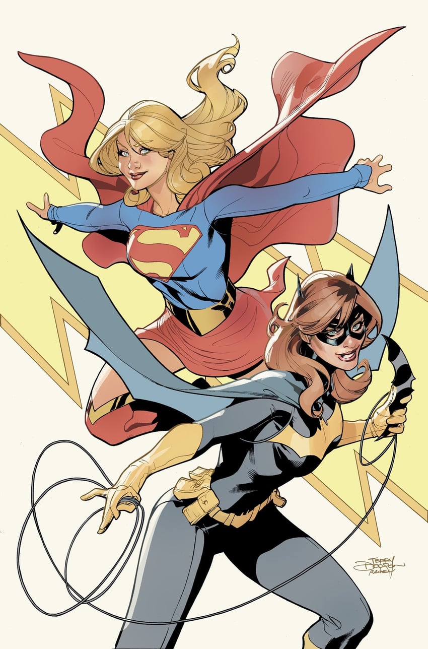supergirl, batgirl, and barbara gordon (dc comics and 2 more) drawn by rachel_dodson and terry_dodson