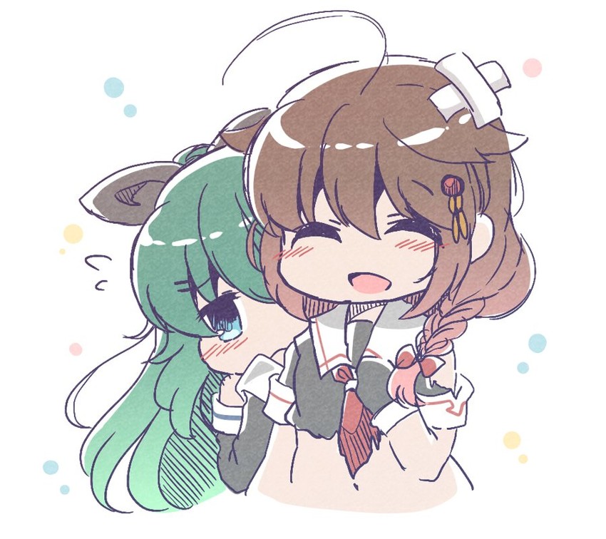 shigure, shigure kai ni, and yamakaze (kantai collection) drawn by bloom2425