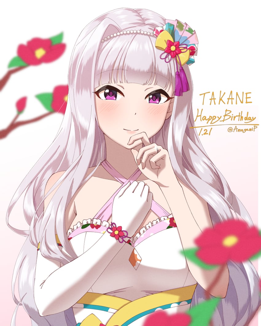 shijou takane (idolmaster and 2 more) drawn by amagamip