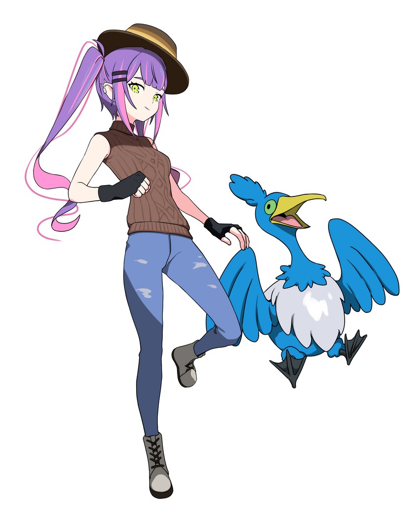 tokoyami towa and cramorant (pokemon and 1 more) drawn by artpatient