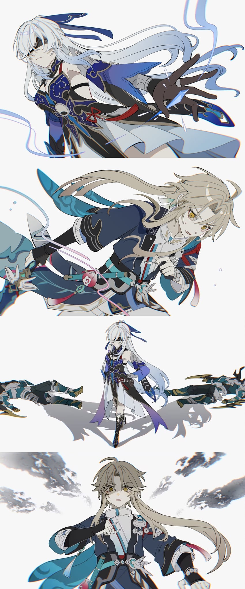 jingliu and yanqing (honkai and 1 more) drawn by yuyouxing