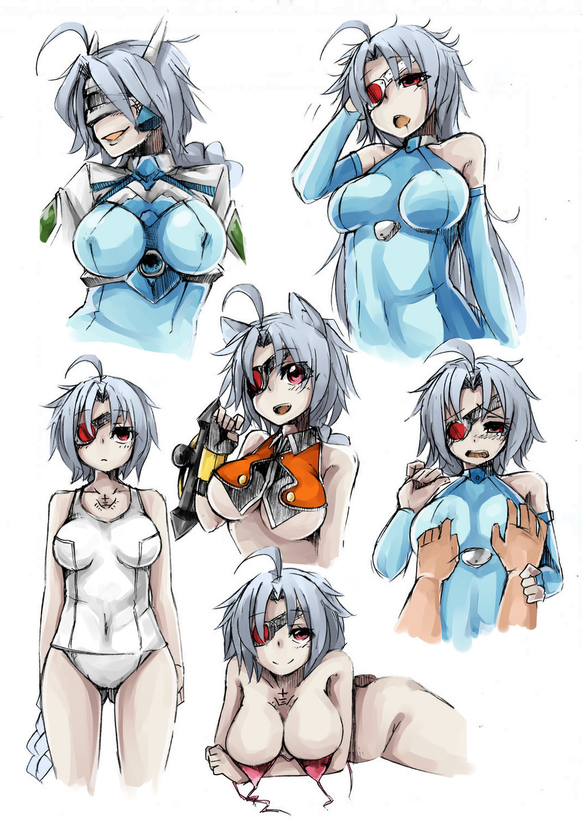 makoto nanaya and nu-13 (blazblue) drawn by shinagawa_mikuzu