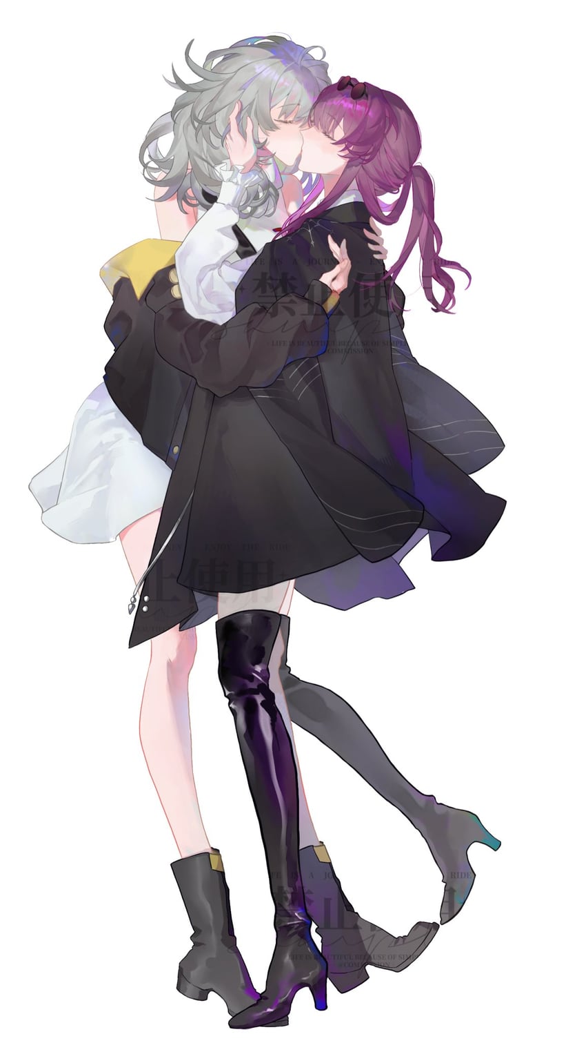 trailblazer, stelle, and kafka (honkai and 1 more) drawn by autrisan