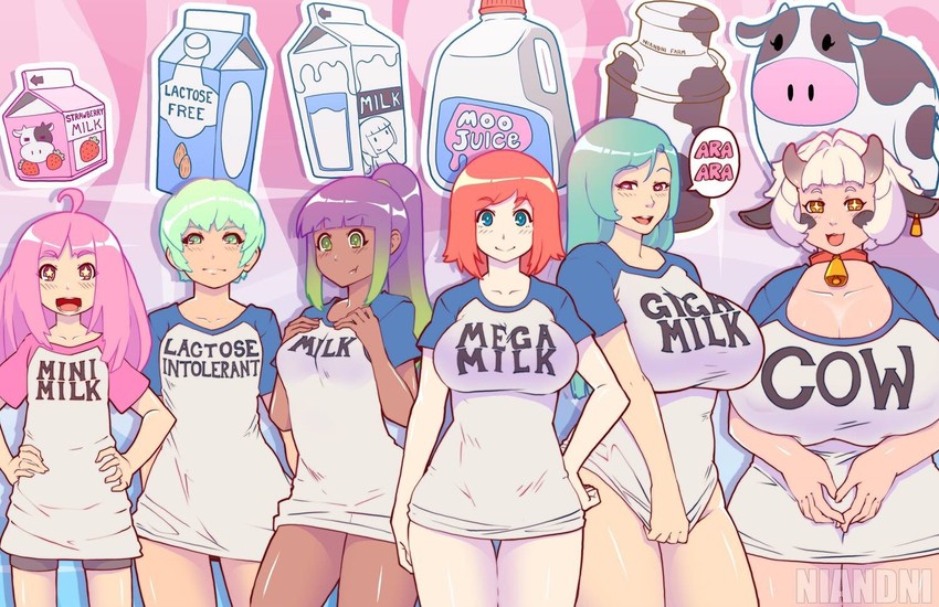 Anime girl milk