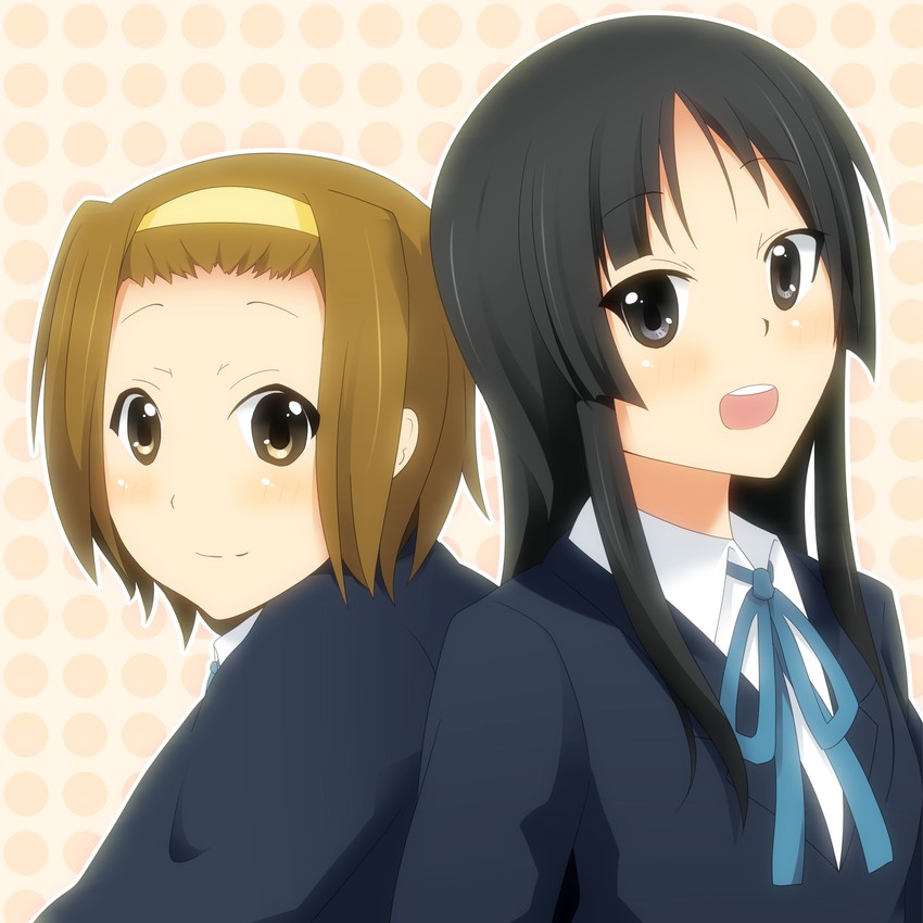 akiyama mio and tainaka ritsu (k-on!) drawn by mkt_(50r50r)