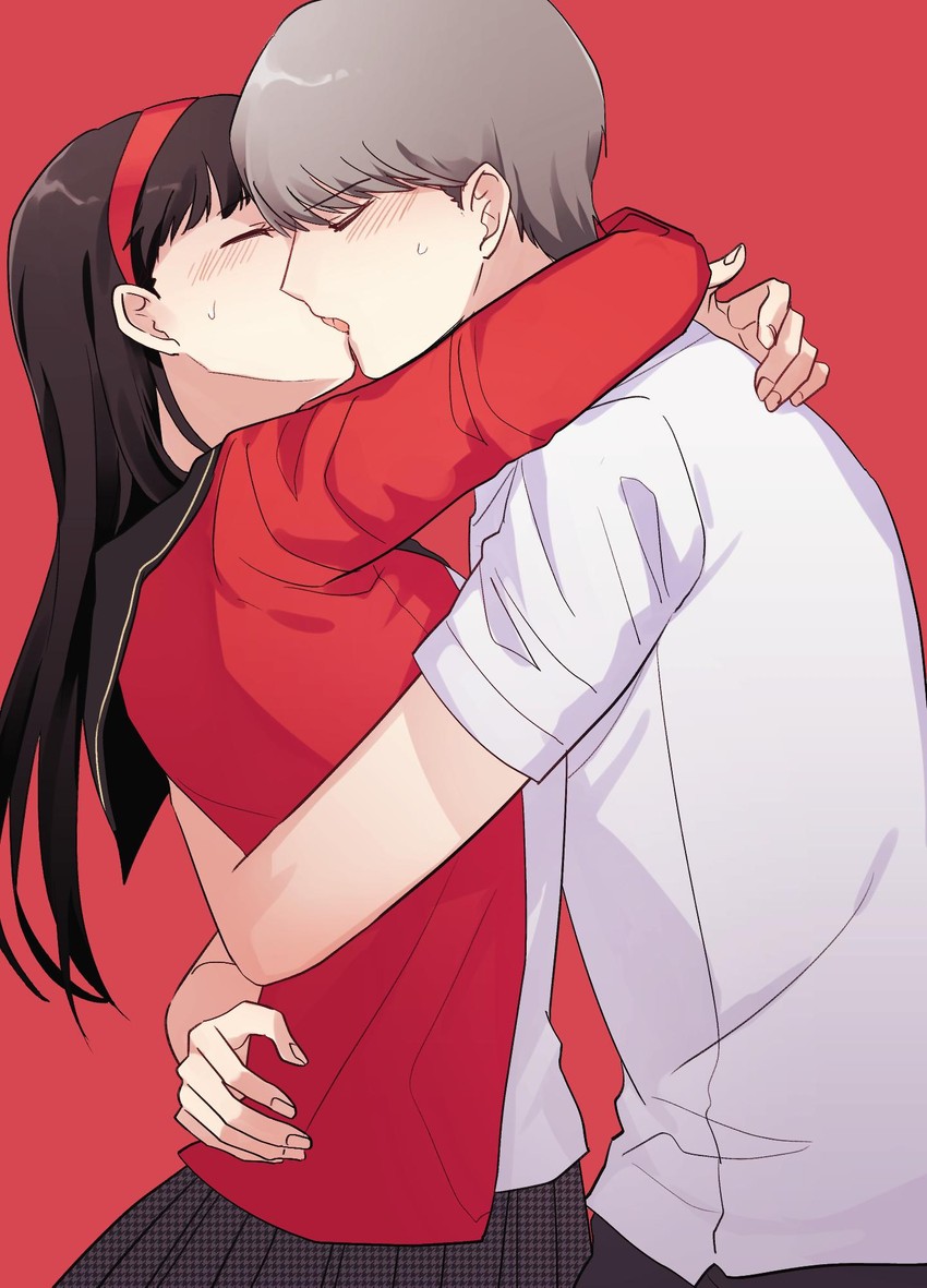 narukami yu and amagi yukiko (persona and 1 more) drawn by road9ame