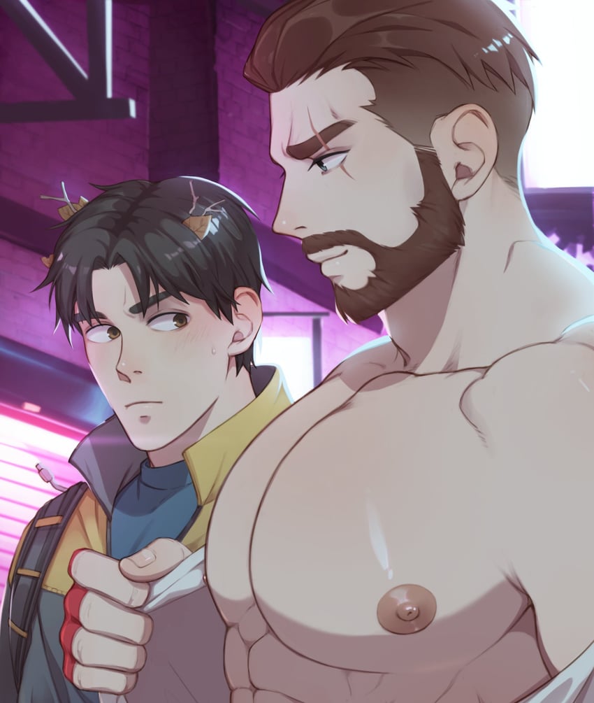 david king and jake park (dead by daylight) drawn by punim410