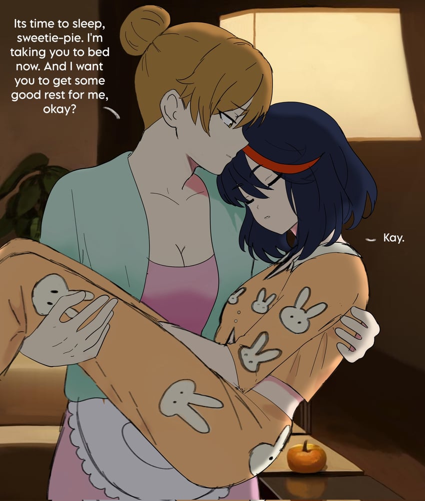 matoi ryuuko and mankanshoku sukuyo (kill la kill) drawn by karinakamichi