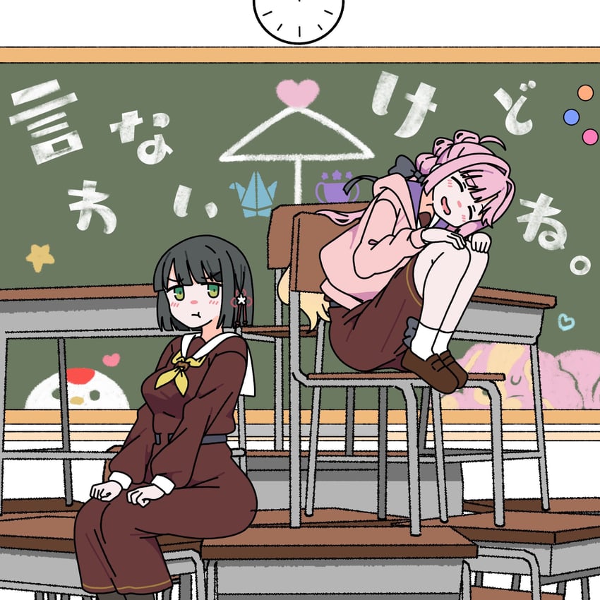 momose ginko, anyoji hime, and tsuru (love live! and 2 more) drawn by kumaneko_(kumaneko1138)