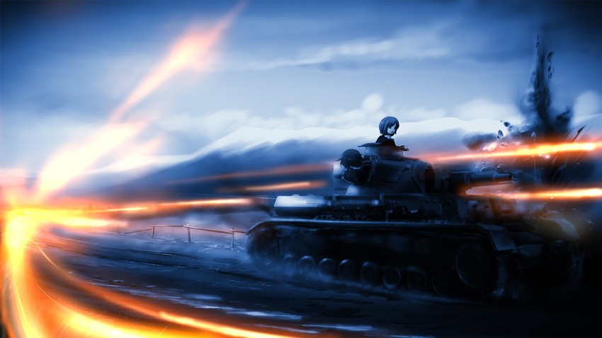 nishizumi miho and akiyama yukari (girls und panzer) drawn by tsubasa_(abchipika)