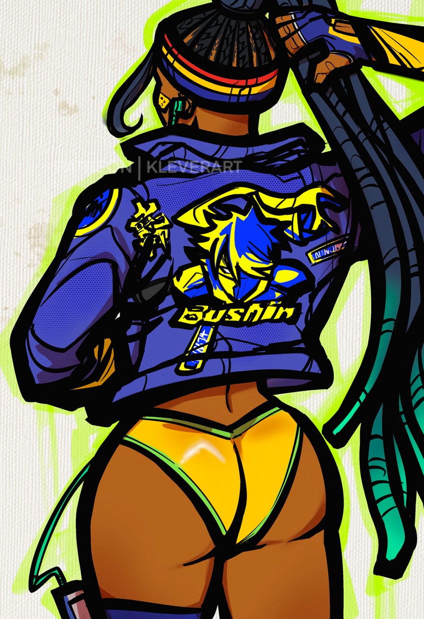 kimberly jackson and zeku (street fighter and 1 more) drawn by klever