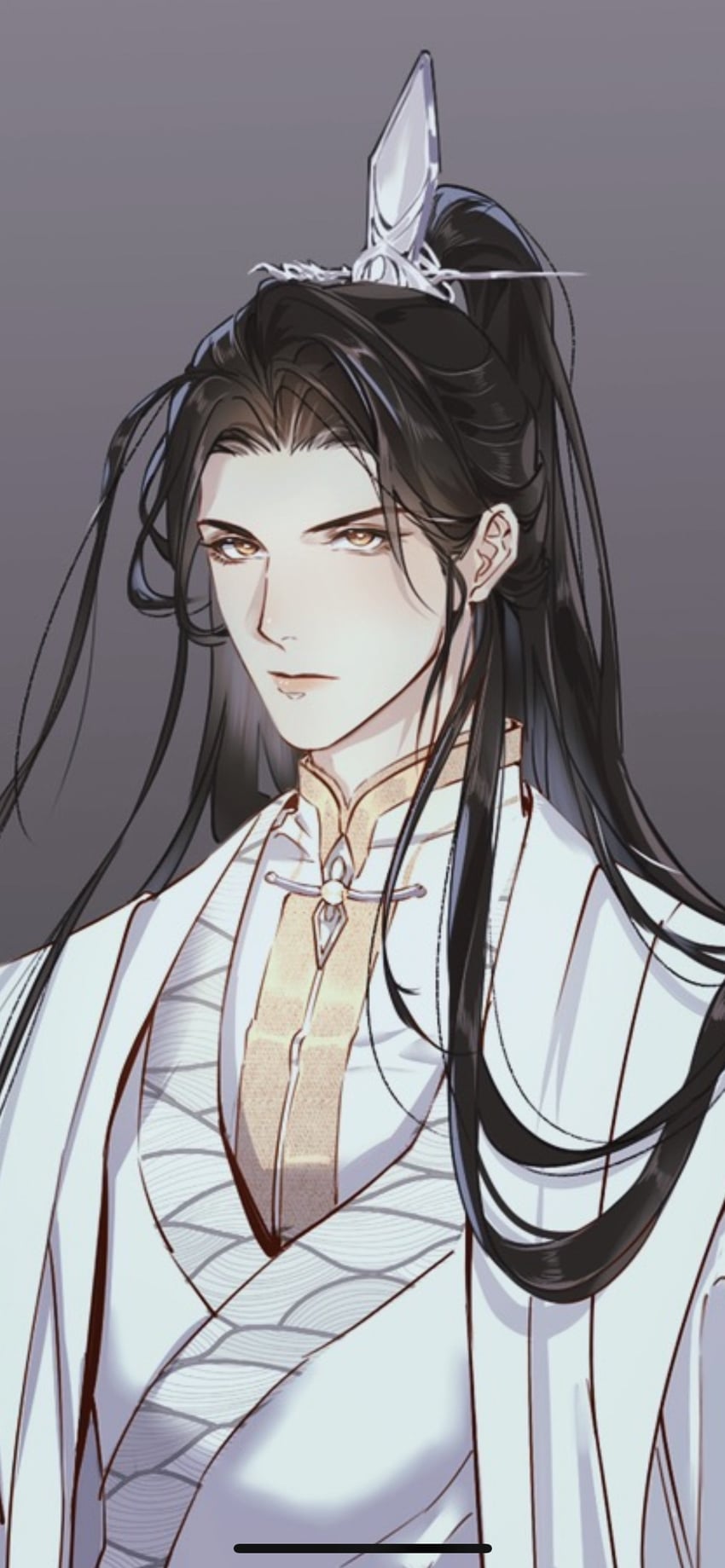 chu wanning (erha he ta de bai mao shizun) drawn by bacteriashintaro