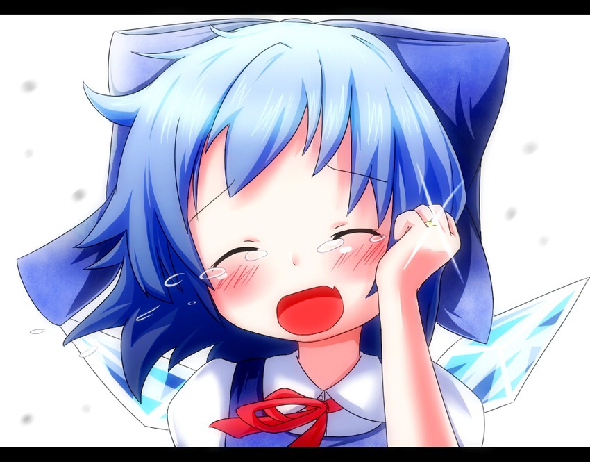 cirno (touhou) drawn by makuran