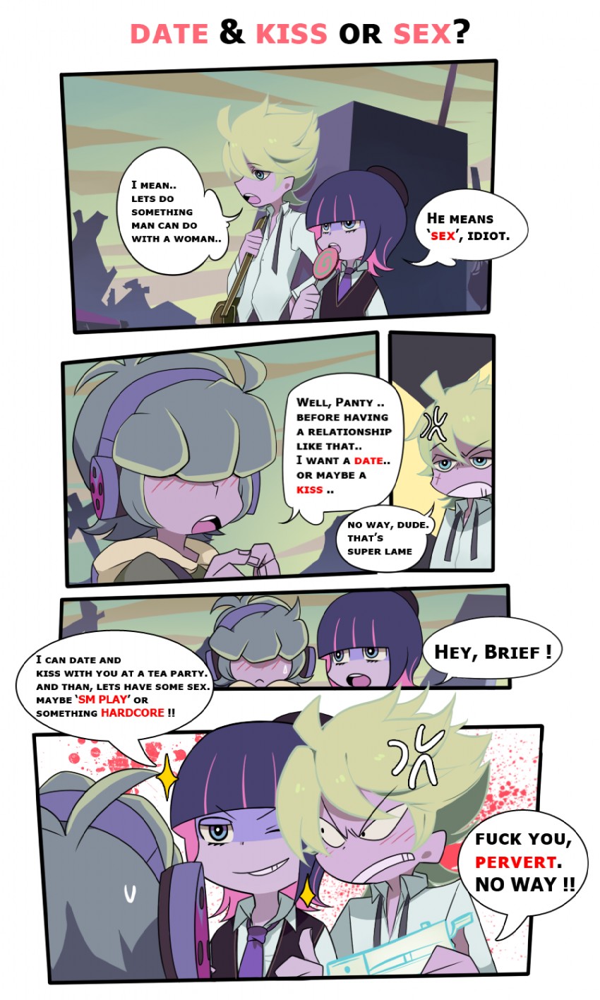 stocking, panty, and brief (panty & stocking with garterbelt) drawn by laphy
