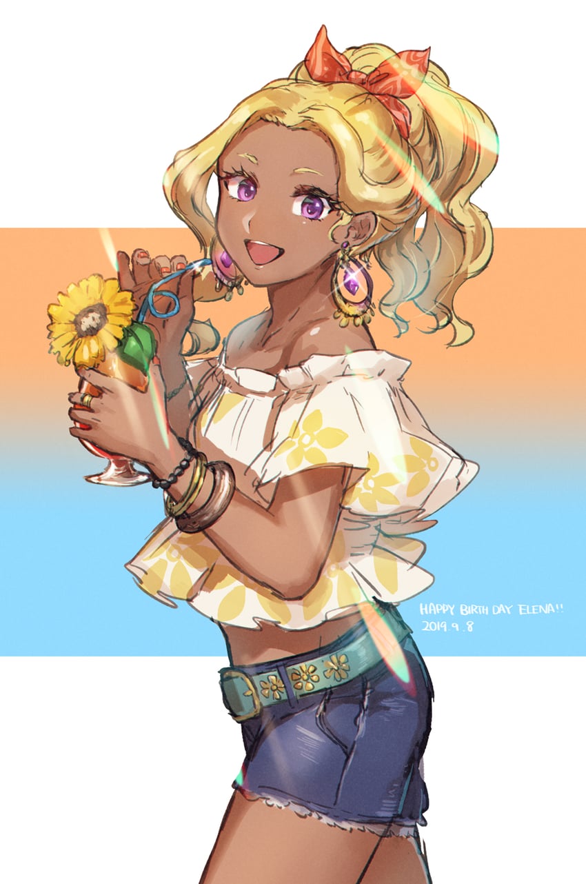 amamiya elena (precure and 1 more) drawn by hibana_(hibana_ztlv)