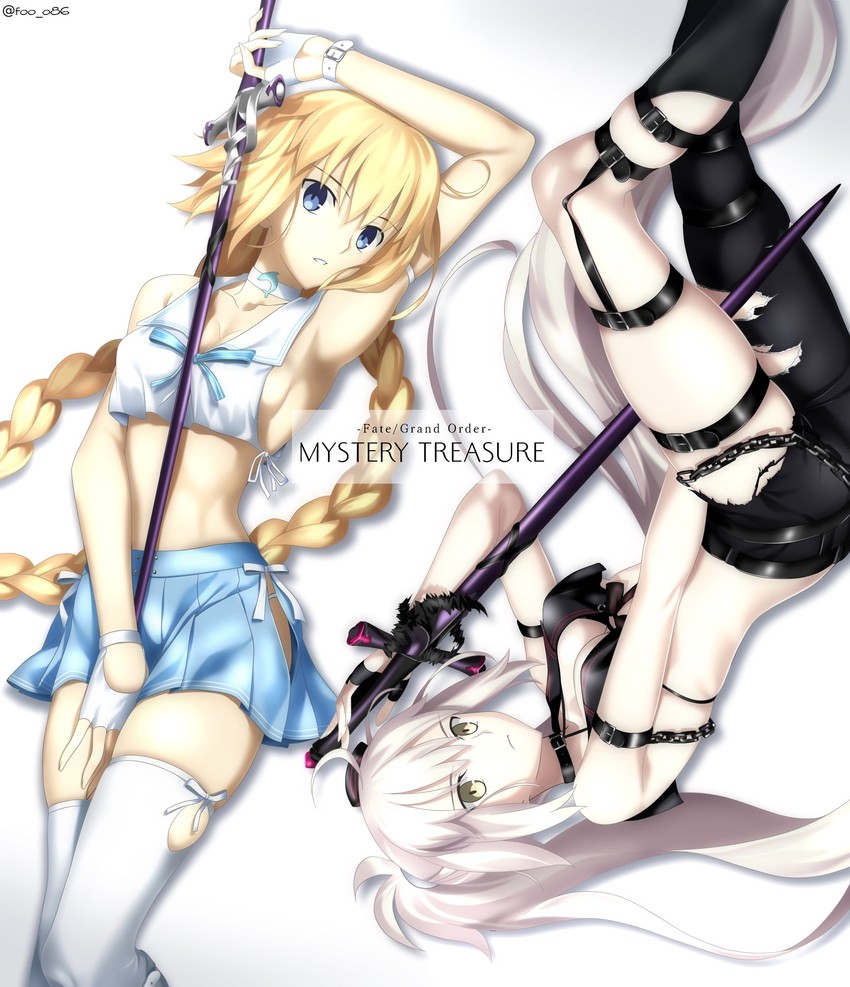 jeanne d'arc alter and jeanne d'arc (fate and 2 more) drawn by foo_(pixiv54892036)