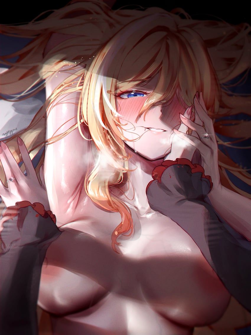 rita rossweisse and durandal (honkai and 1 more) drawn by nyeppu