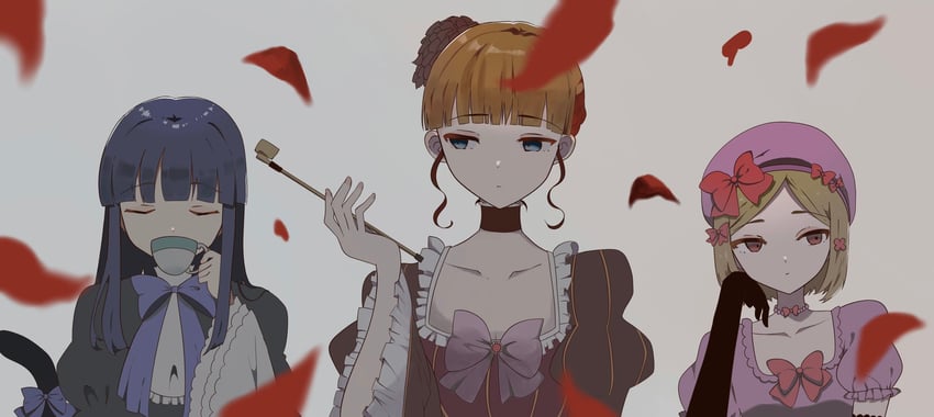 beatrice, frederica bernkastel, and lambdadelta (umineko no naku koro ni) drawn by se_2dr