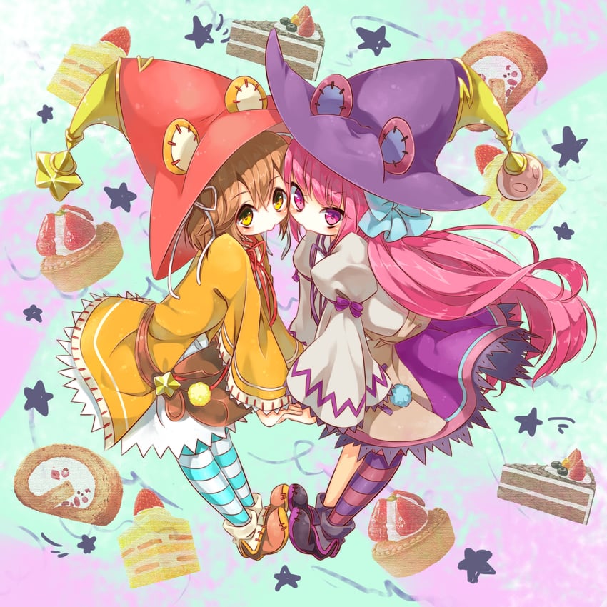 dumpty alma and tiny alma (puzzle & dragons and 1 more) drawn by shelty_(childcatshiorin)