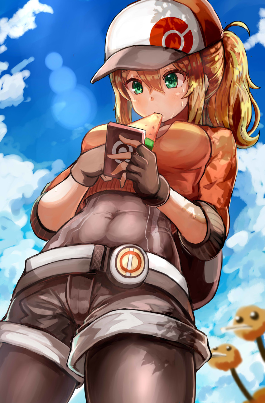 female protagonist and doduo (pokemon and 1 more) drawn by okitsugu