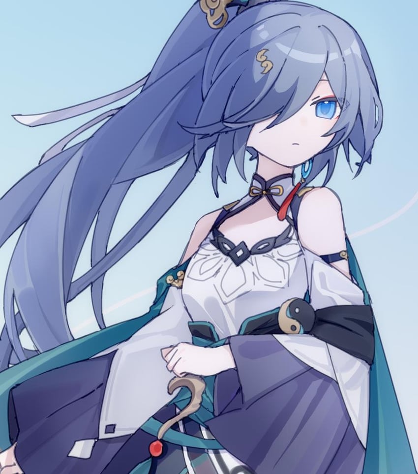 fu hua (honkai and 1 more) drawn by manfu_w