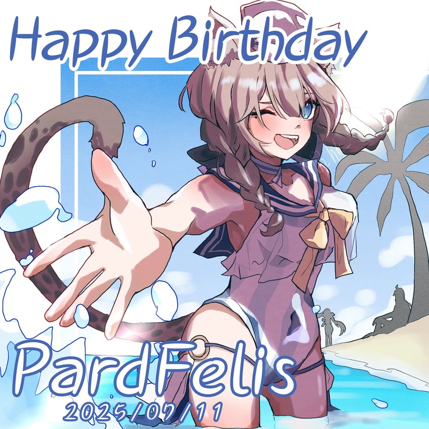 pardofelis and su (honkai and 1 more) drawn by h3_hk
