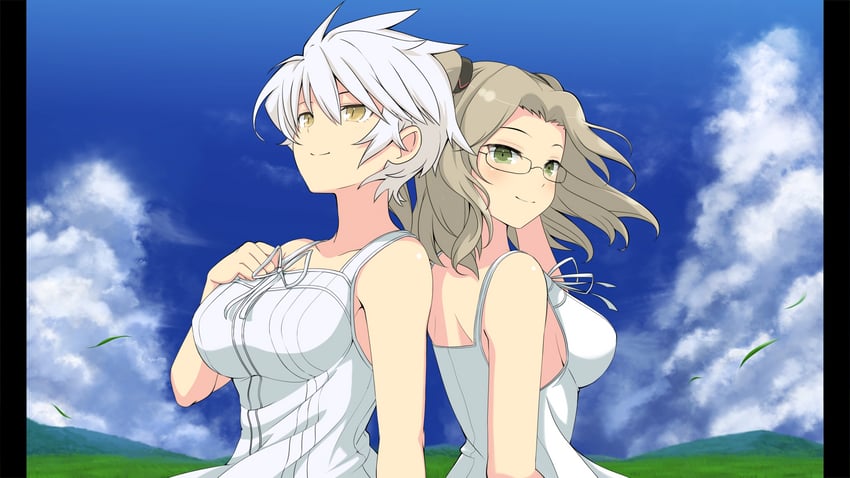 miyabi and imu (senran kagura and 2 more) drawn by yaegashi_nan