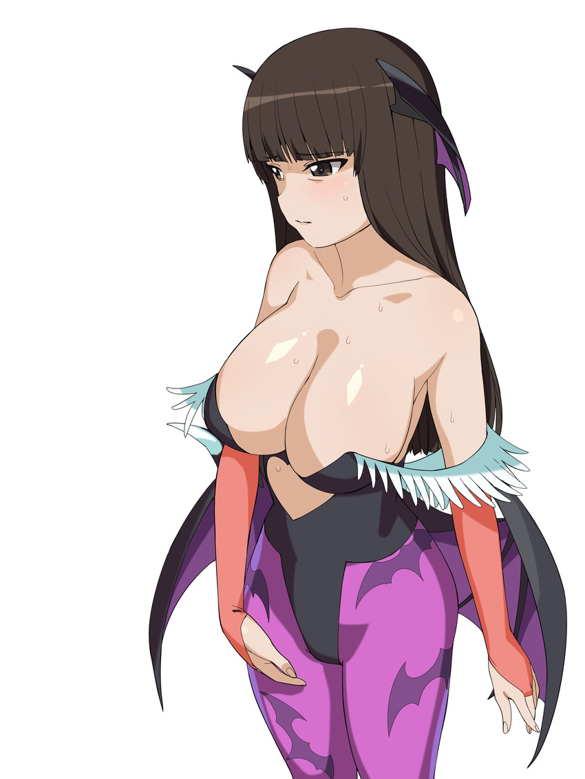 morrigan aensland and nishizumi shiho (girls und panzer and 1 more) drawn by a1_(initial-g)