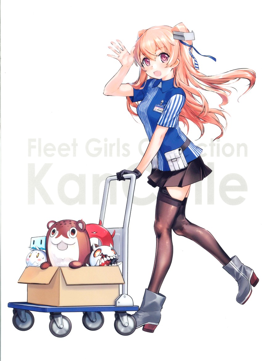 enemy aircraft, johnston, enemy lifebuoy, bokukawauso, and jiji (kantai collection and 1 more) drawn by zeco