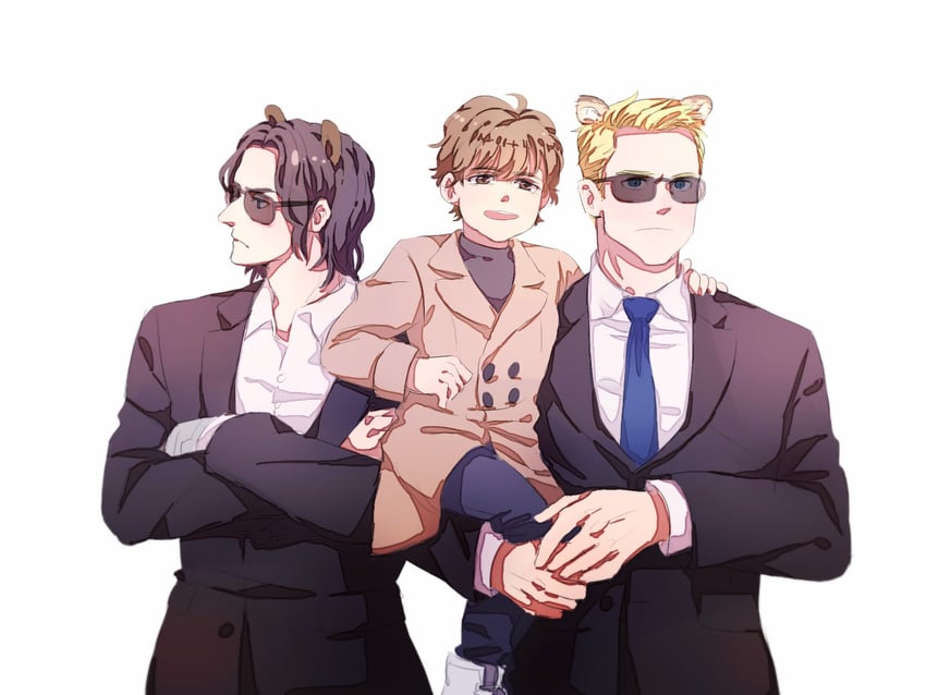 steve rogers, tony stark, and bucky barnes (marvel and 1 more) drawn by wodeyongheng