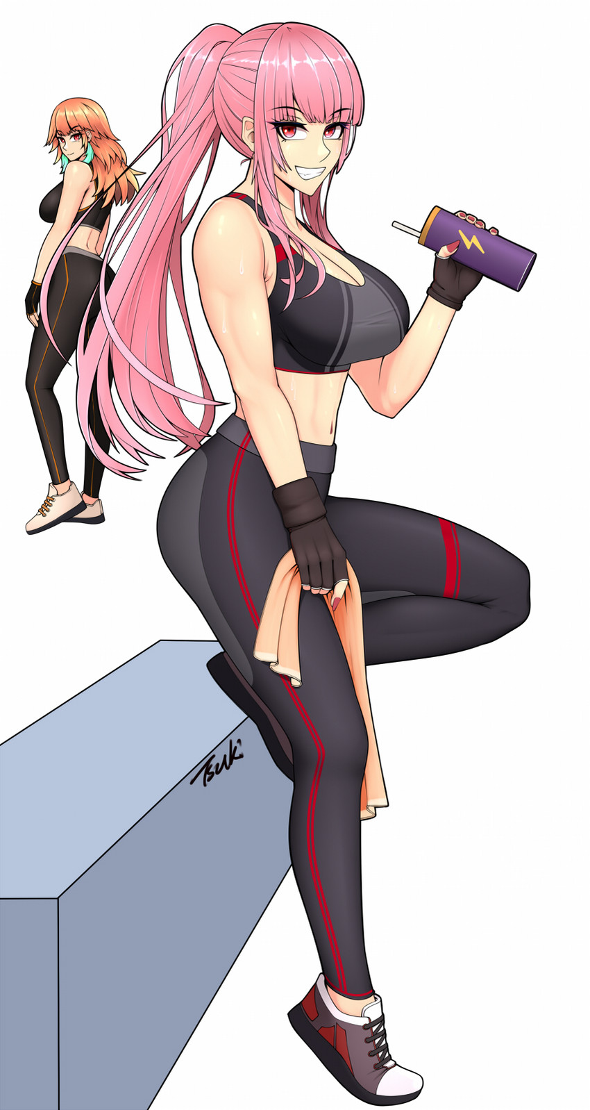 mori calliope and takanashi kiara (hololive and 1 more) drawn by ryu_seung