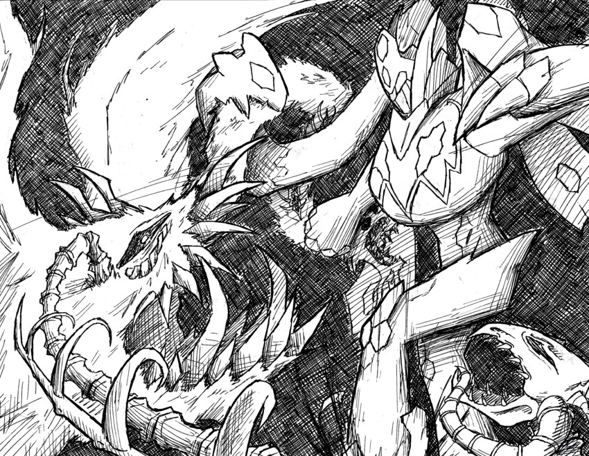 zygarde and zolgonark (pokemon and 1 more) drawn by rabidnergling44