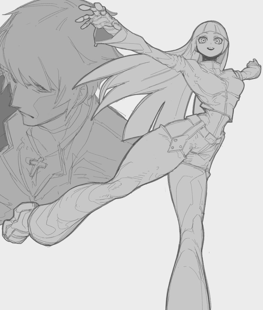 kula diamond and k' (the king of fighters) drawn by bone_nigi