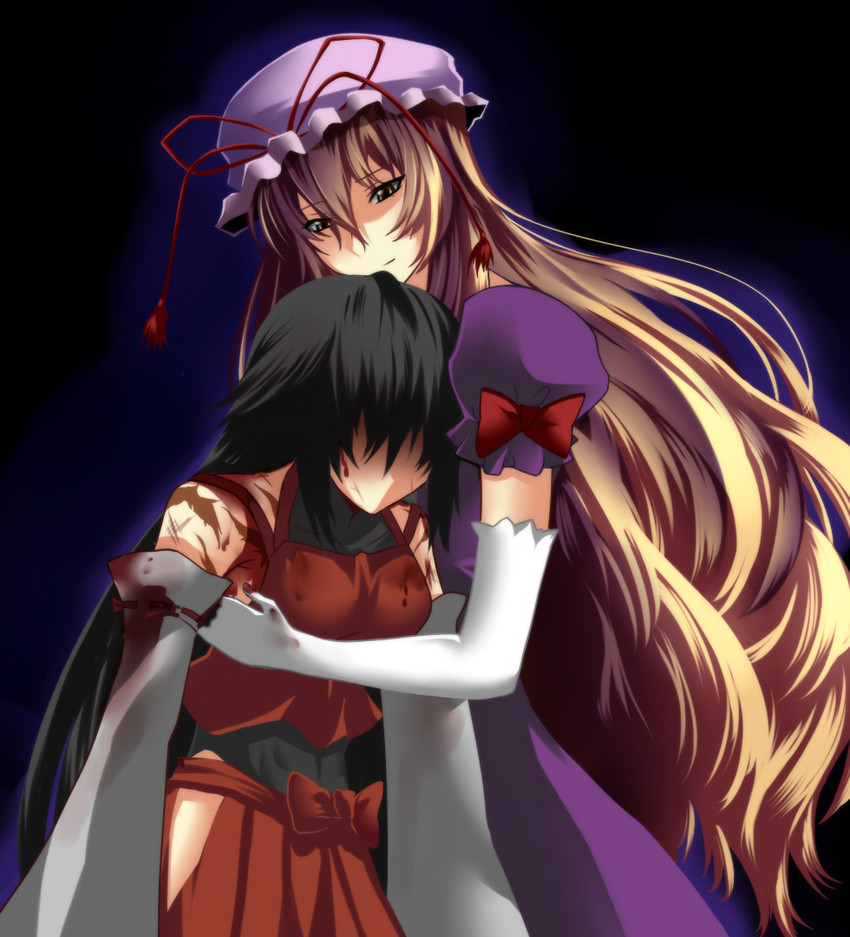 yakumo yukari and sendai hakurei no miko (original and 2 more) drawn by yagami_(mukage)