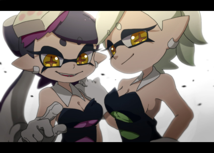 callie and marie (splatoon and 2 more) drawn by ukata