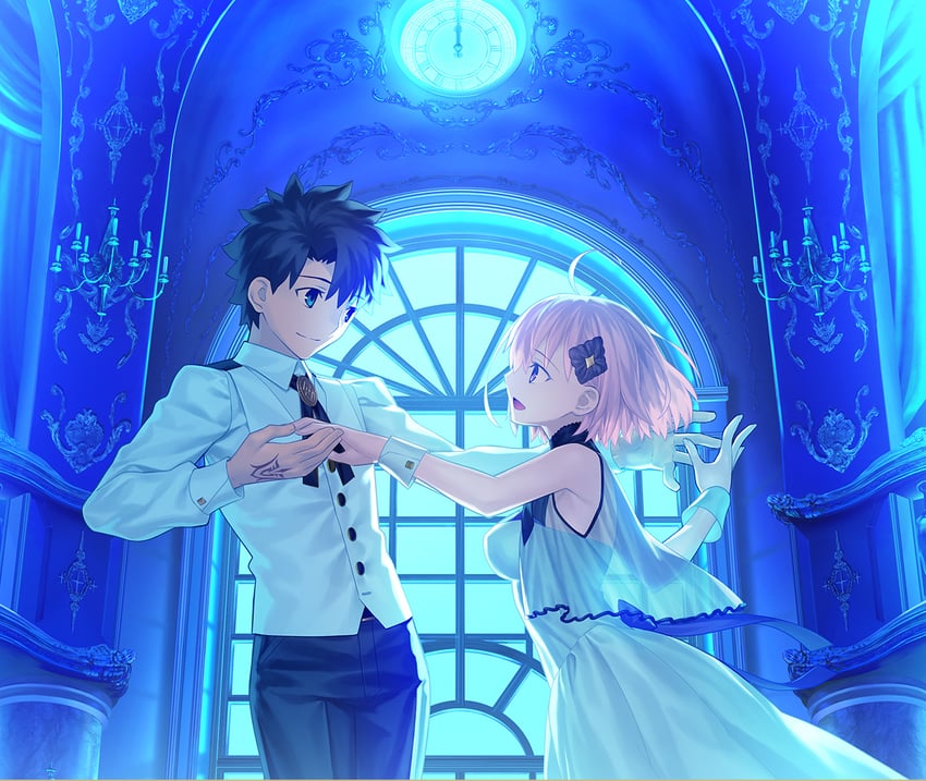 mash kyrielight and fujimaru ritsuka (fate and 2 more) drawn by takeuchi_takashi