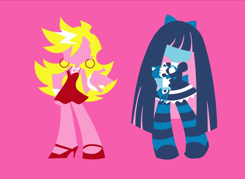 stocking, panty, and honekoneko (panty & stocking with garterbelt) drawn by omi7150069