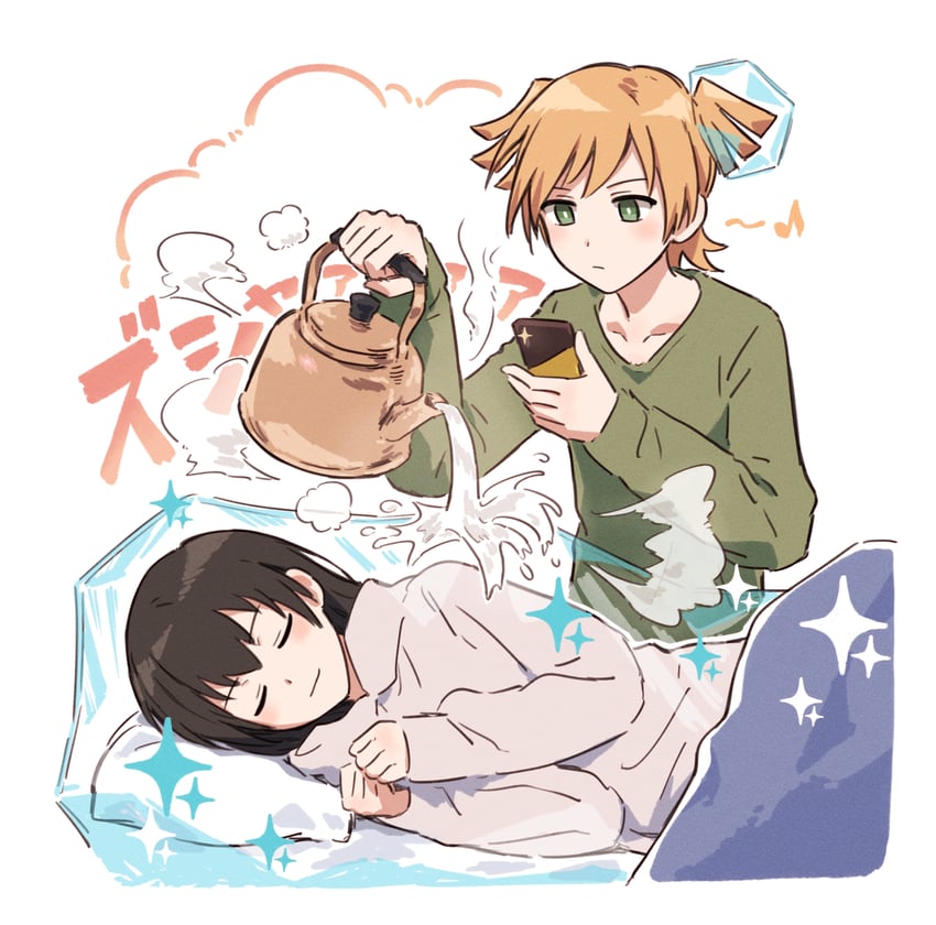 daiba nana and kagura hikari (shoujo kageki revue starlight) drawn by bullfalk