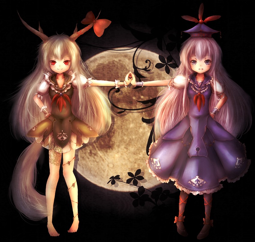 kamishirasawa keine and ex-keine (touhou) drawn by amano_jack