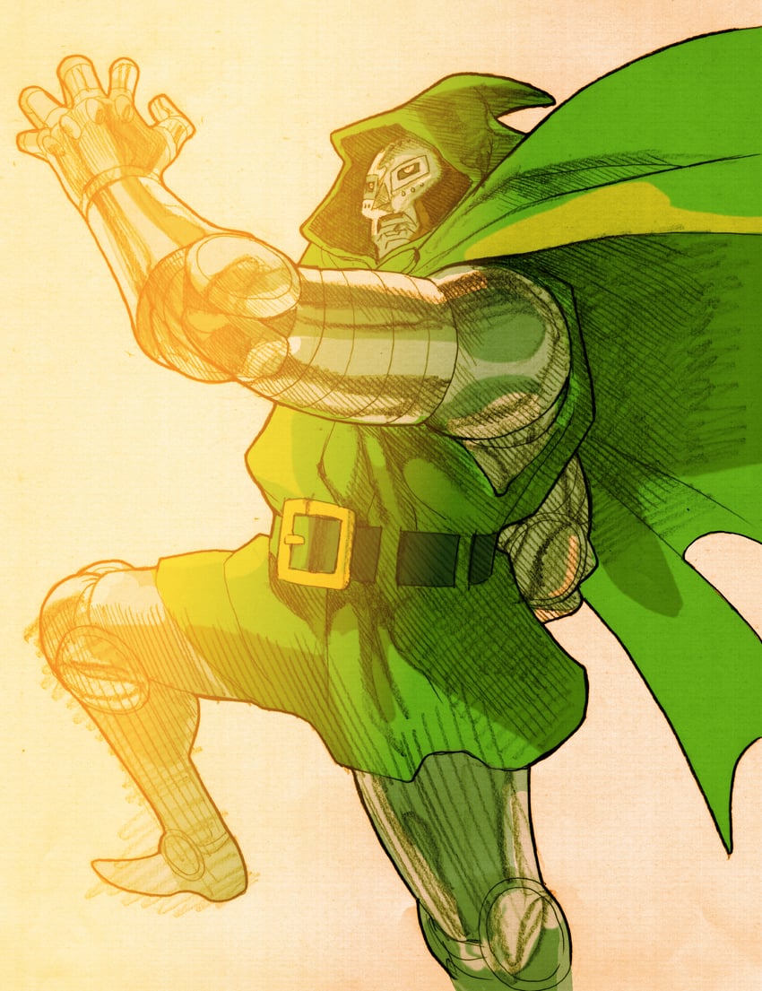 doctor doom (marvel and 4 more) drawn by bengus