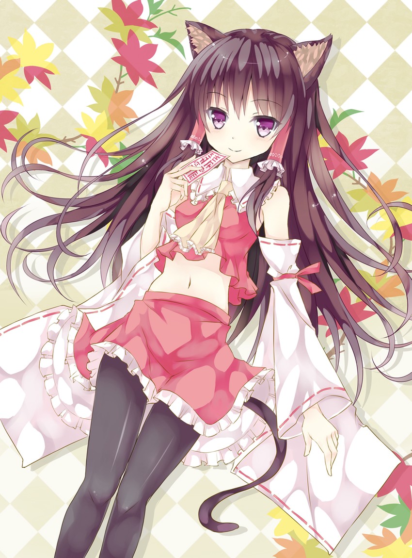 hakurei reimu (touhou) drawn by mizumidori