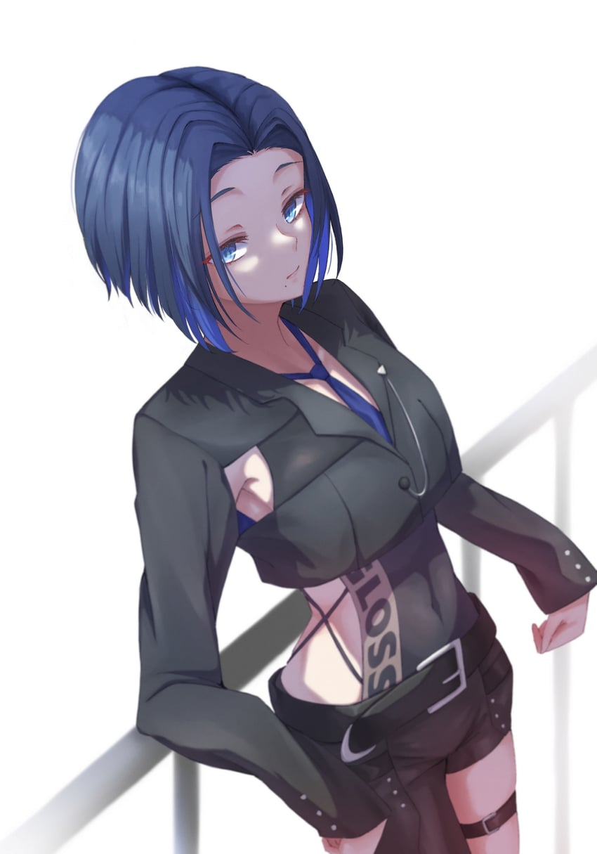 hiodoshi ao (hololive and 1 more) drawn by nanaba_(7leaves)