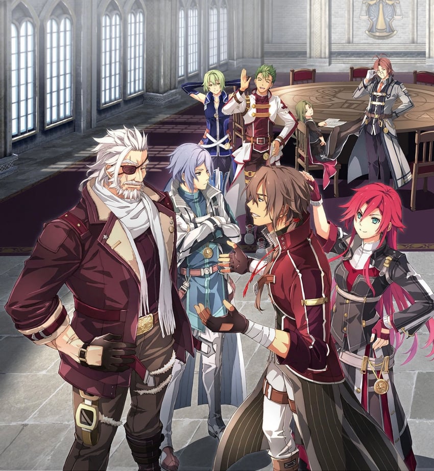 kevin graham, gaius worzel, wazy hemisphere, celis ortesia, bergard zeman, and 3 more (eiyuu densetsu)
