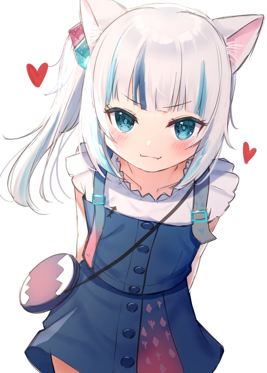 gawr gura (hololive and 1 more) drawn by tsukiman