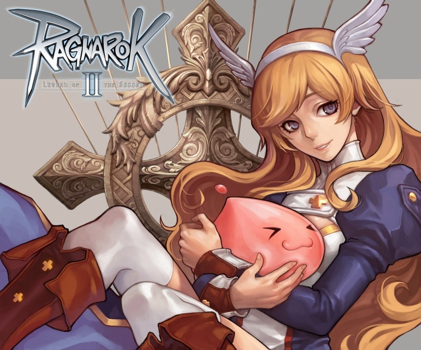 poring and acolyte (ragnarok online 2: legend of the second) drawn by myung-jin_lee