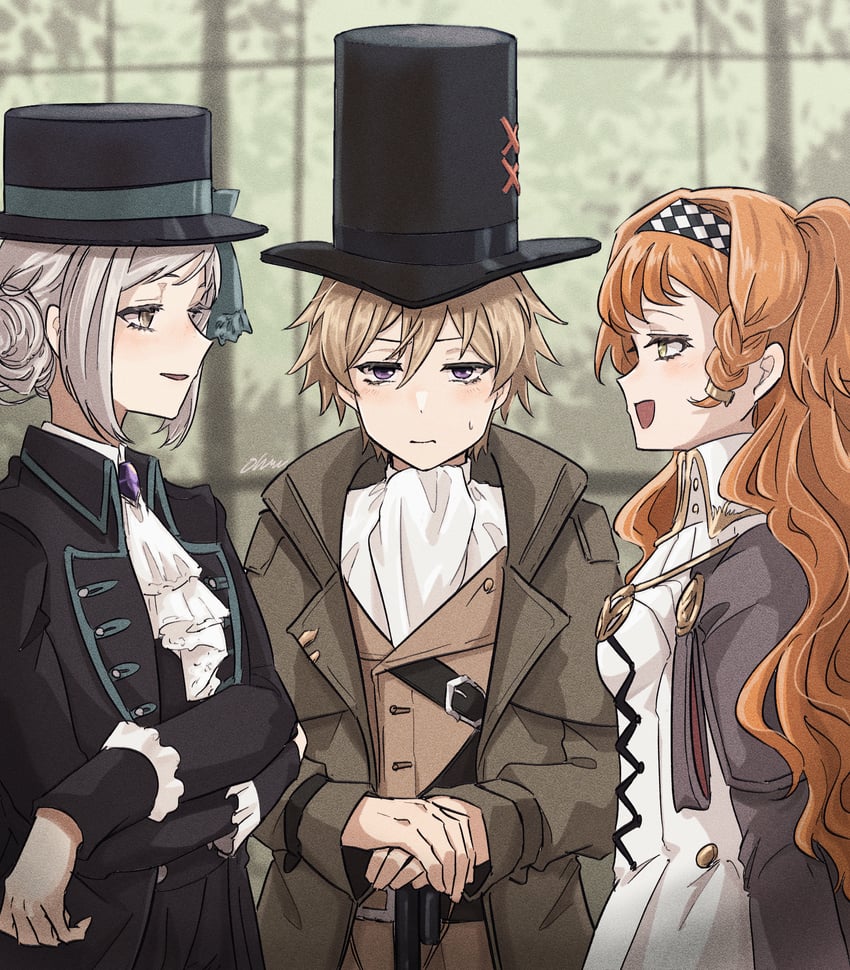 vertin, sonetto, and oliver fog (reverse:1999) drawn by ohuman