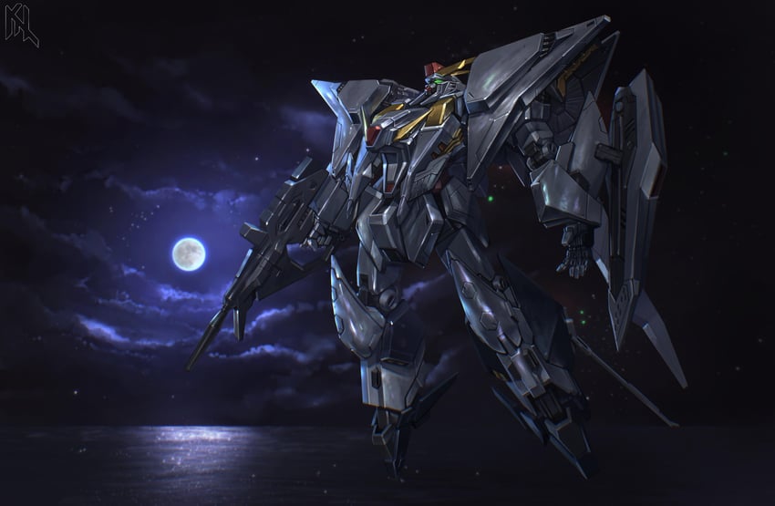 xi gundam (gundam and 1 more) drawn by porukima